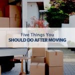 things do after moving