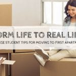 dorm life to real life college student tips for moving to first apartment
