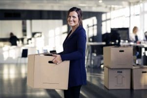 woman moving out of state for new job