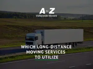 Which Long-Distance Moving Services to Utilize