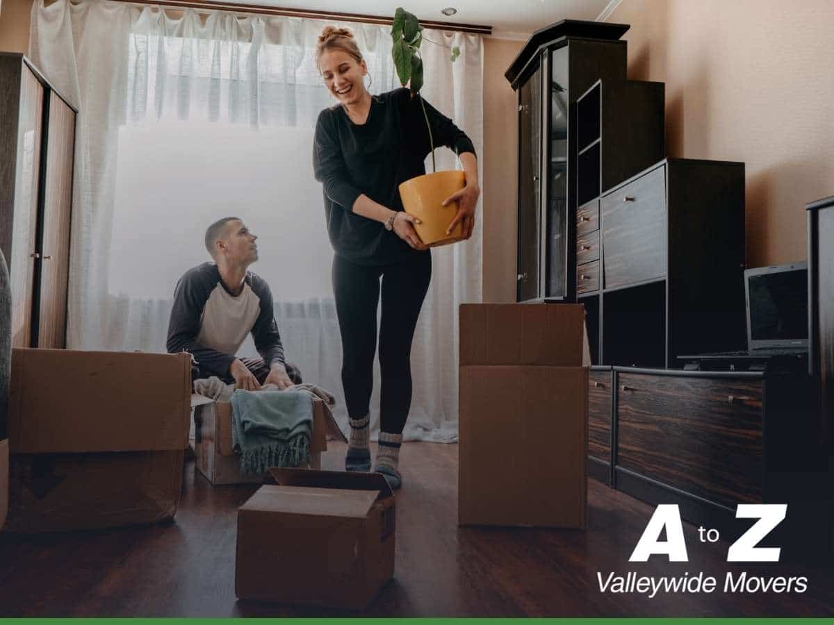 Married couple moving to the city from the suburbs in Gilbert, AZ.