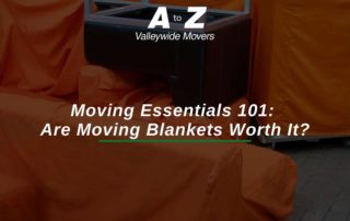 Moving blankets provided by a moving company in Arizona