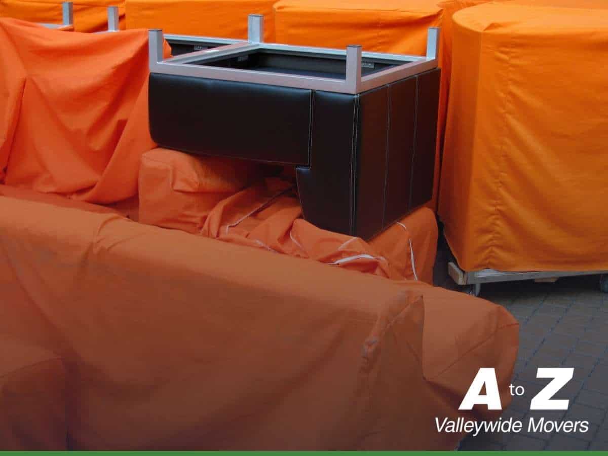 Moving blankets provided by a moving company in Arizona