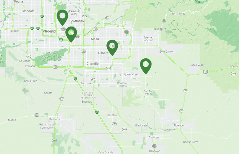 a-to-z-valleywide-map-fourpoints Map Locations