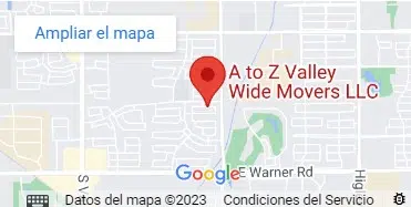 A to Z Valley Wide Movers map