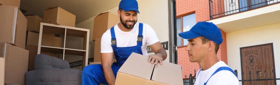 Mesa's Preferred Residential Movers Loading Boxes On Truck