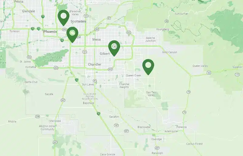a-to-z-valleywide-map-fourpoints Map Showing Our Office Locations